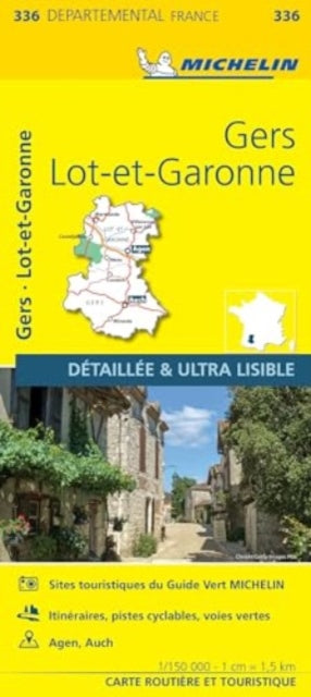 Gers  Lot-et-Garonne - Michelin Local Map 336: Map