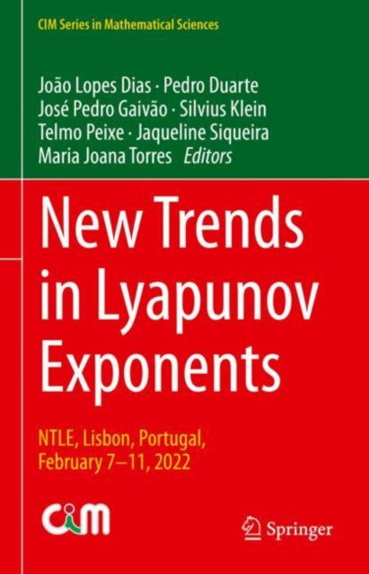 New Trends in Lyapunov Exponents: NTLE, Lisbon, Portugal, February 7–11, 2022