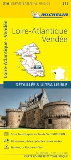 Loire-Atlantique Vendee - Michelin Local Map 316: Map