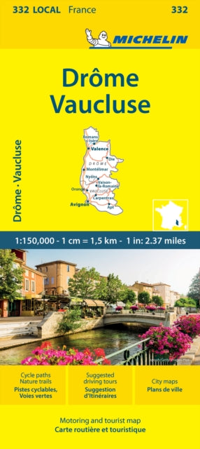 Drome Vaucluse - Michelin Local Map 332: Map