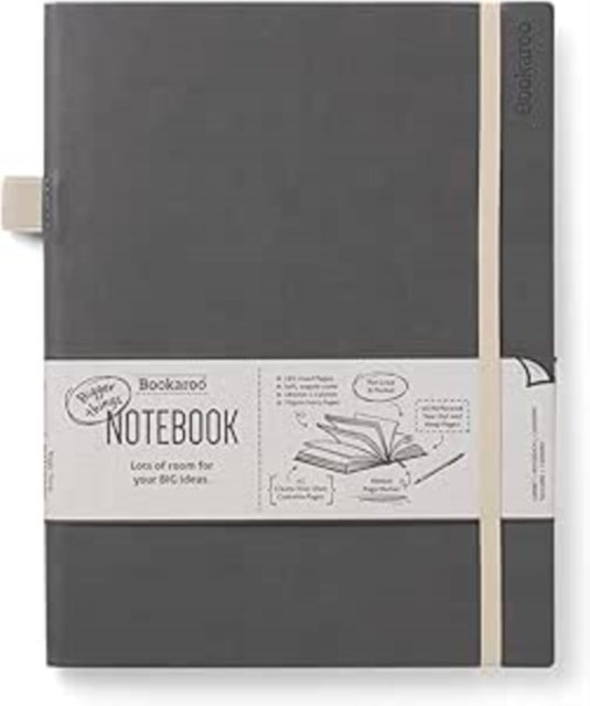 Bookaroo Bigger Things Notebook Journal - Charcoal