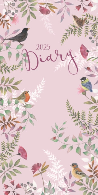 Vintage Garden Floral Deluxe Slim Diary 2025
