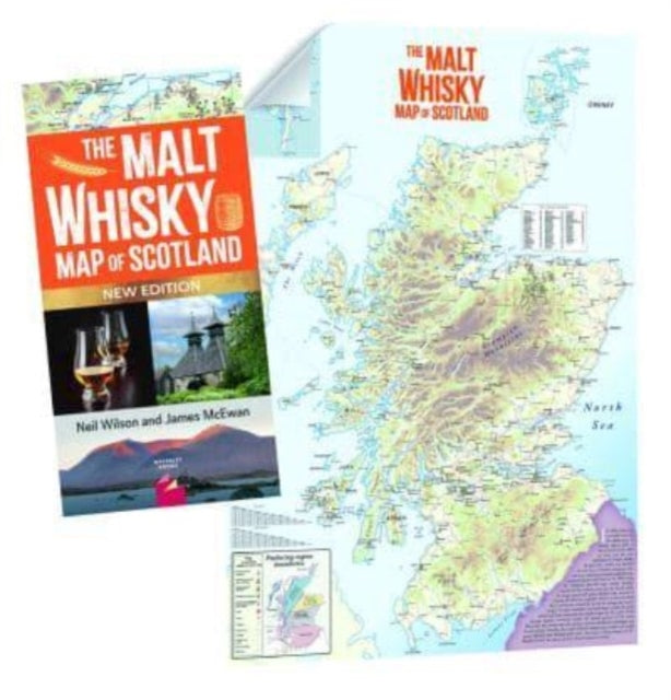 The MALT WHISKY MAP OF SCOTLAND: Folded Map