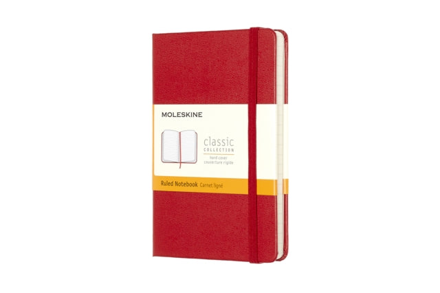Moleskine Pocket Ruled Notebook Red