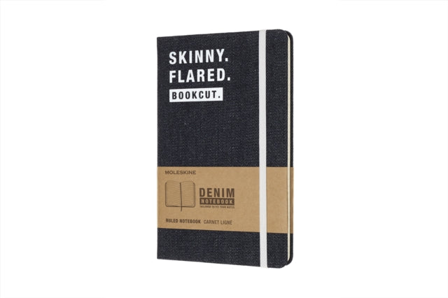 Moleskine Denim Notebook Limited Collection 'skinny. Flared. Bookcut.' Large Ruled Notebook Hard