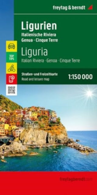 Liguria Road and Leisure Map: Italian Riviera - Genoa T10