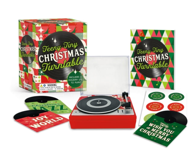 Teeny-Tiny Christmas Turntable: Includes 3 Holiday LPs to Play!