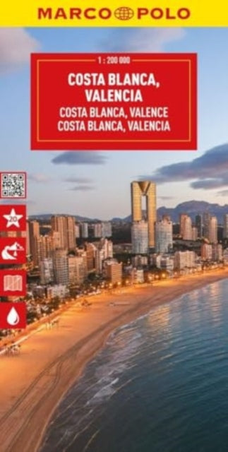 Costa Blanca Marco Polo Map: Including Valencia