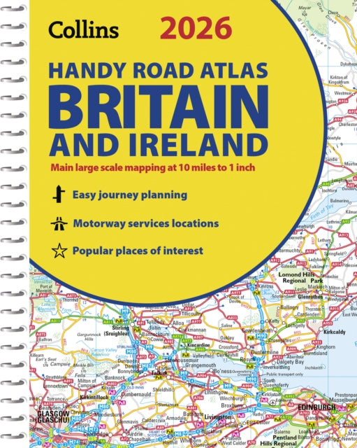 2026 Collins Handy Road Atlas Britain and Ireland: A5 Spiral