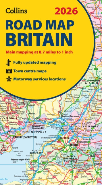 2026 Collins Road Map of Britain: Folded Map
