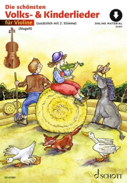 Die schonsten Volks- und Kinderlieder: sehr leicht bearbeitet. 1-2 violins.