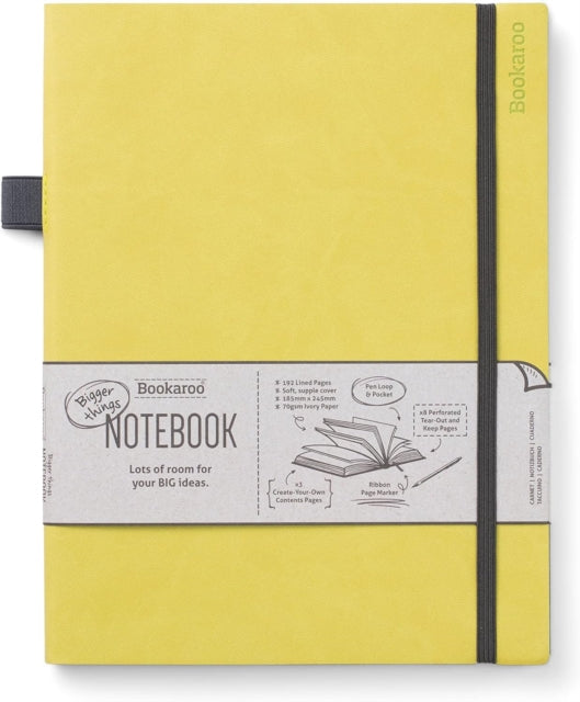 Bookaroo Bigger Things Notebook Journal - Lime