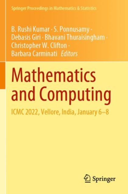 Mathematics and Computing: ICMC 2022, Vellore, India, January 6–8