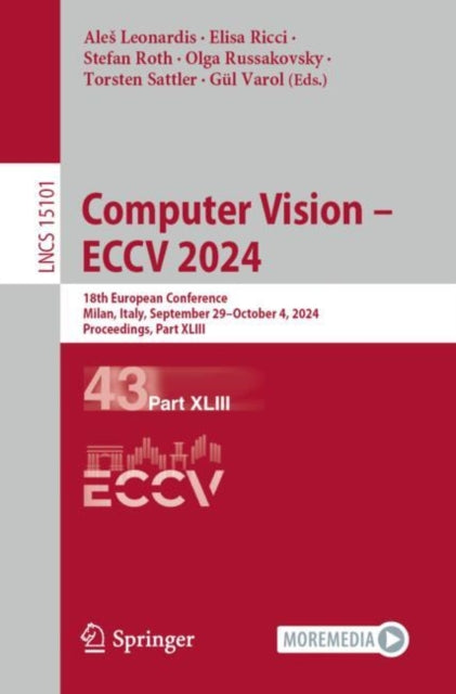 Computer Vision – ECCV 2024: 18th European Conference, Milan, Italy, September 29–October 4, 2024, Proceedings, Part XLIII