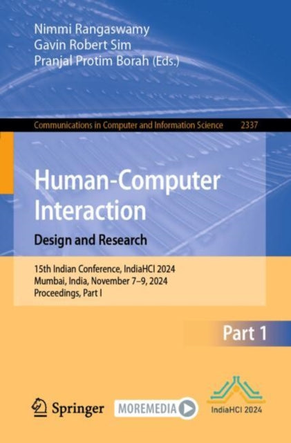 Human-Computer Interaction. Design and Research: 15th Indian Conference, IndiaHCI 2024, Mumbai, India, November 7–9, 2024, Proceedings, Part I