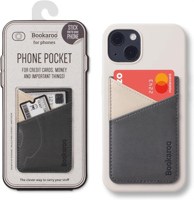 Bookaroo Phone Pocket - Charcoal
