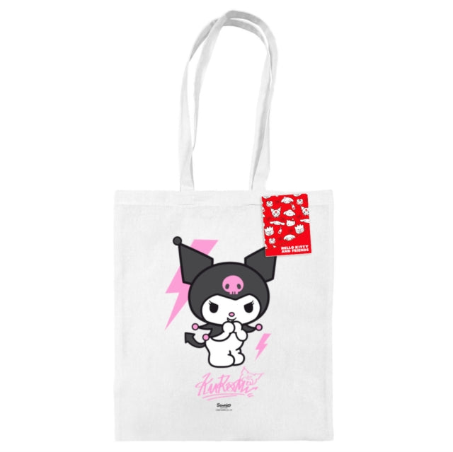 Kuromi (Tagged) White Tote Bag