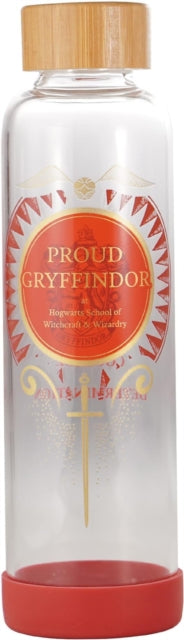 Water Bottle Glass (500ml) - Harry Potter (Proud Gryffindor)