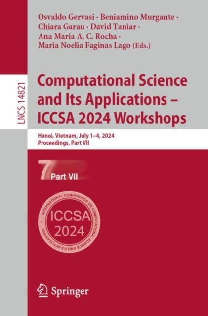 Computational Science and Its Applications – ICCSA 2024 Workshops: Hanoi, Vietnam, July 1–4, 2024, Proceedings, Part VII