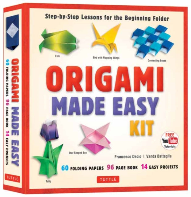 Origami Made Easy Kit: Step-by-Step Lessons for the Beginning Folder: Kit with Origami Book, 14 Projects, 60 Origami Papers, & Video Tutorial