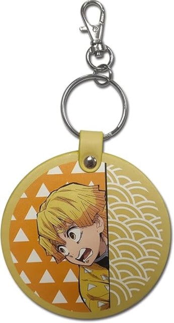 Demon Slayer Zenitsu Circle PVC Keychain