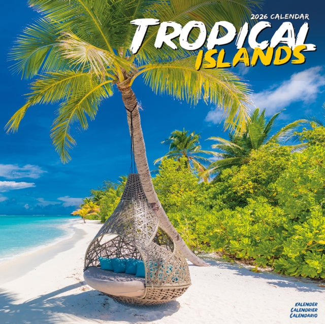 Tropical Islands Calendar 2026 Square Travel Wall Calendar - 16 Month
