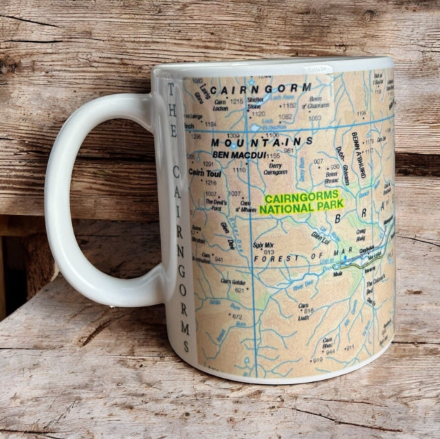 OS Map Ceramic Mug - Cairngorms National Park