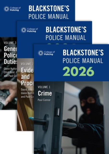 Blackstone's Police Manuals Three Volume Set 2026