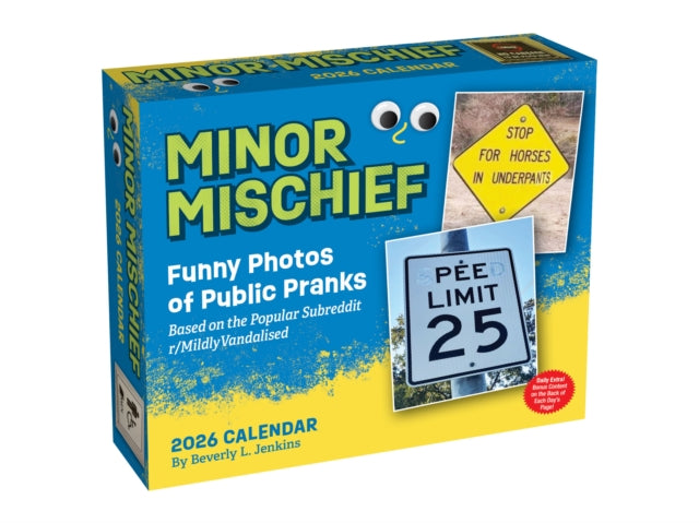 Minor Mischief 2026 Day-to-Day Calendar: Funny Photos of Public Pranks Based on the Popular Subreddit r/MildlyVandalised