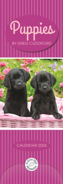 Puppies By Greg Cuddiford Slim Calendar