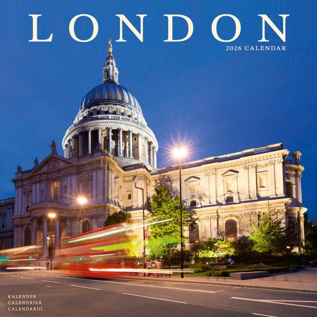 London Calendar 2026 Square Travel Wall Calendar - 16 Month