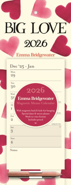 Emma Bridgewater Big Pink Hearts Weektov