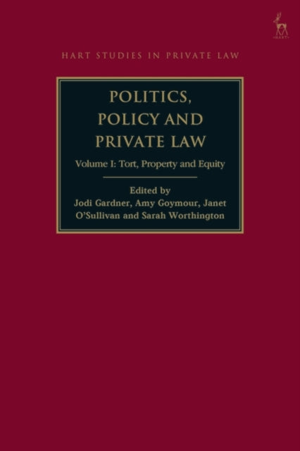 Politics, Policy and Private Law: Volume I: Tort, Property and Equity
