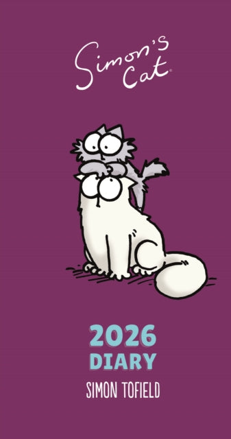 Simons Cat Deluxe Slim Diary 2026