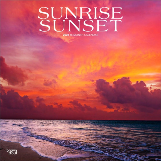 Sunrise Sunset 2026 Square Flap Calendar