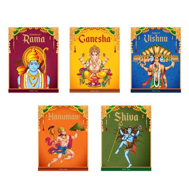 Children's First Mythology Stories (Ram, Shiva, Hanuman, Ganesha, Vishnu): Pack of 5 books