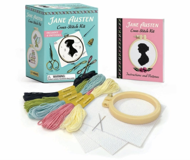 Jane Austen Cross-Stitch Kit: Includes 4 patterns