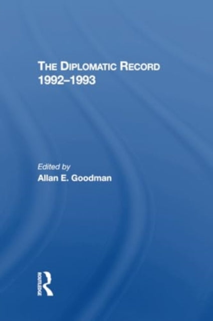The Diplomatic Record 19921993
