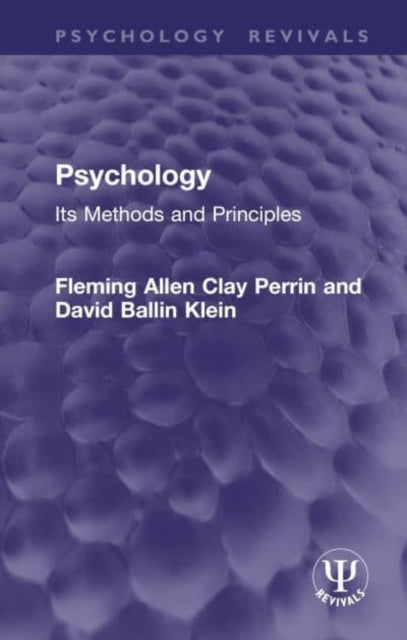 Psychology: Its Methods and Principles