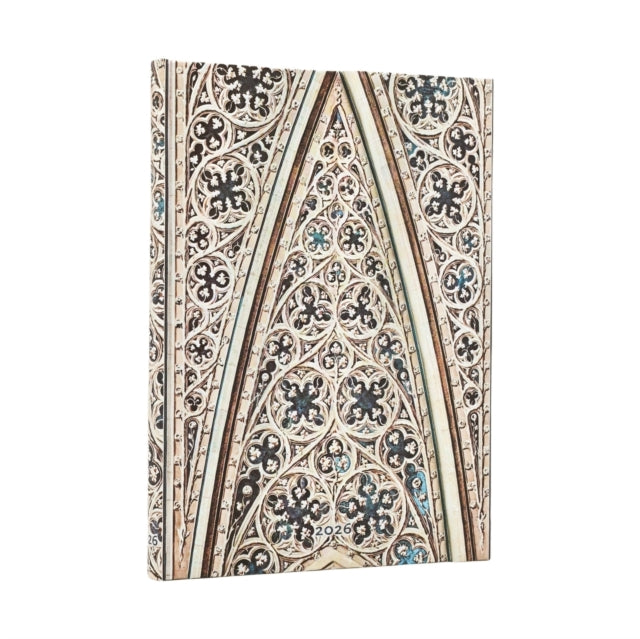 2026 Vault of the Milan Cathedral (Duomo di Milano) Midi 12-month Vertical Hardcover Flexi Dayplanner 2026 (Wrap Closure)