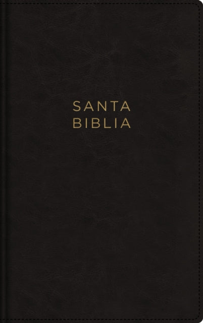 NBLA, Santa Biblia, Ultrafina, Letra grande, Leathersoft, Negro, Palabras de Jesus en rojo, con cierre
