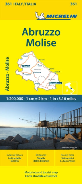 Abruzzo & Molise - Michelin Local Map 361