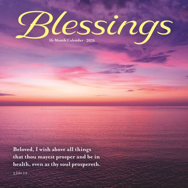 Blessings Square Wall Sunday Start Calen