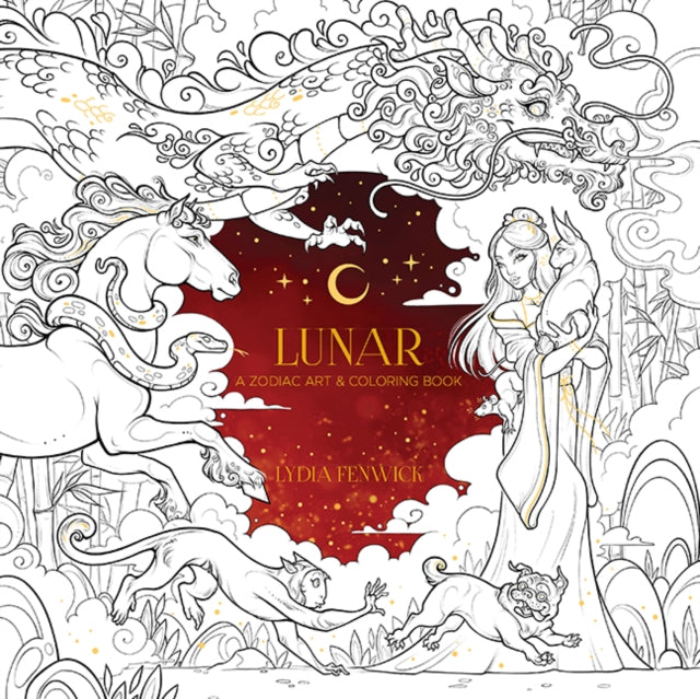 Lunar: A Zodiac Art & Coloring Book