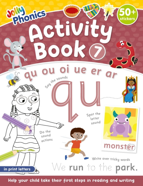 Jolly Phonics Activity Book 7: in Print Letters (American English edition)