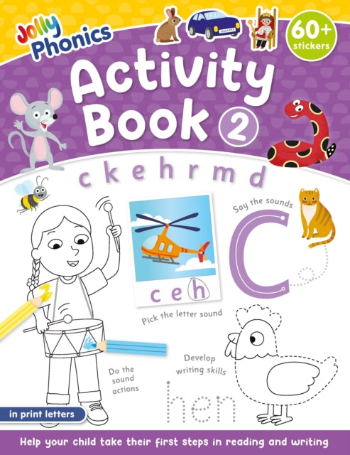 Jolly Phonics Activity Book 2: in Print Letters (American English edition)