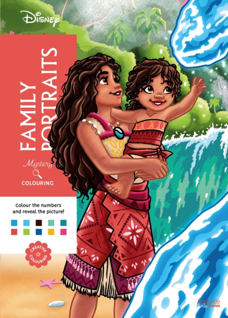Mystery Colouring - Family Portraits: Reveal iconic Disney characters with colour by number