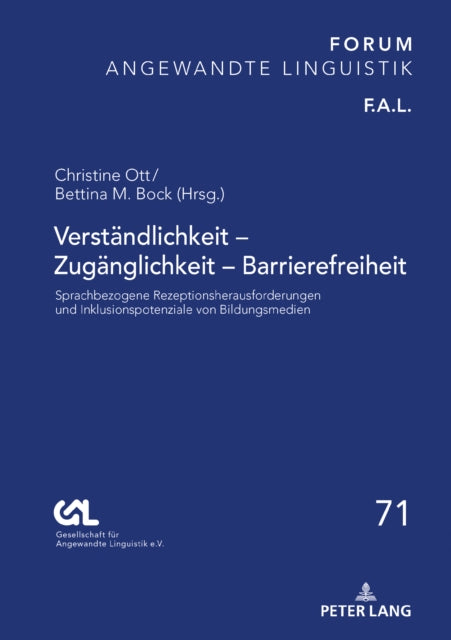 Verstaendlichkeit - Zugaenglichkeit - Barrierefreiheit: Sprachbezogene Rezeptionsherausforderungen und Inklusionspotenziale von Bildungsmedien