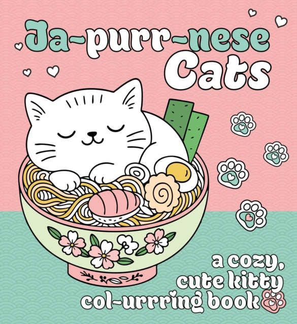 Ja-purr-nese Cats: A cozy, cute kitty colouring book