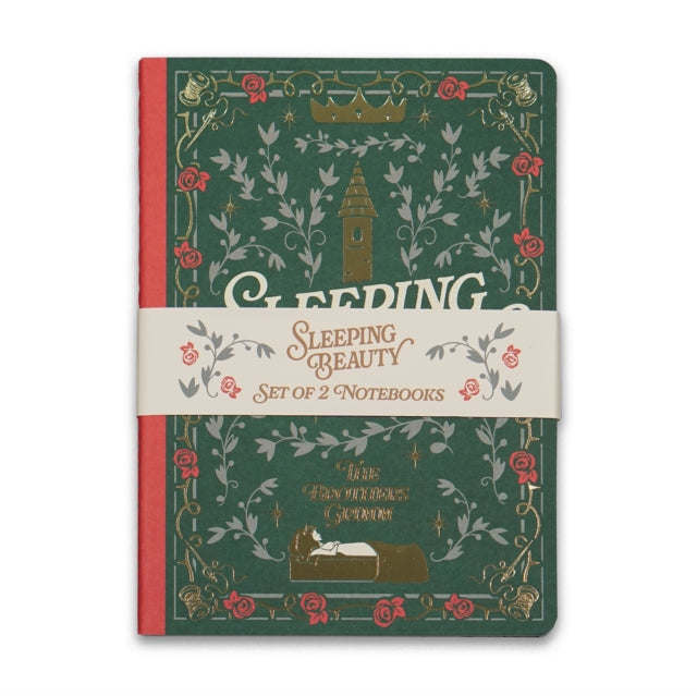 Set of 2 Stitch Bound A5 Notebooks - Sleep Beauty